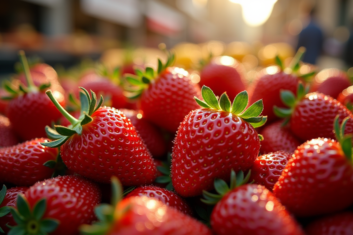 marché fraises